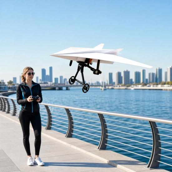 Yousheng RC Набор для сборки бумажного самолета, Электрический модуль самолета на радиоуправлении со стабилизатором гироскопа, Двойные пропеллеры, Компонент запускателя бумажного самолета