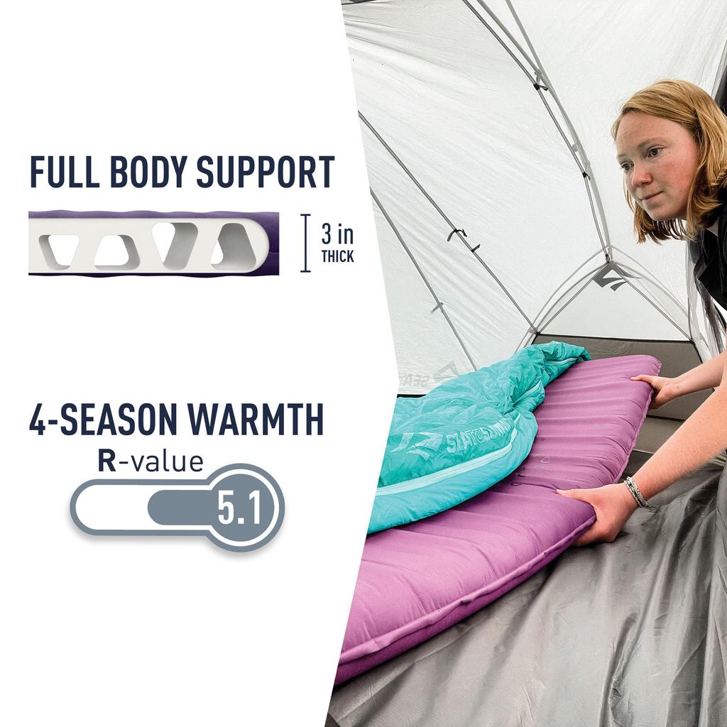 Sea to Summit Коврик Comfort Plus Фиолетовый ST81074001 Женский SI. (Обычный)