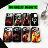 Крутой чехол для телефона O-One P-Punchs Man-opm для iPhone17,16,15,14,13,12,11 Plus,Pro, магнитный для Magsafe, беспроводной зарядки