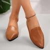 Винтажные кожаные туфли-лодочки 2025 женские на большой мягкой подошве удобные весенне-летние слипоны повседневные маленькие кожаные туфли