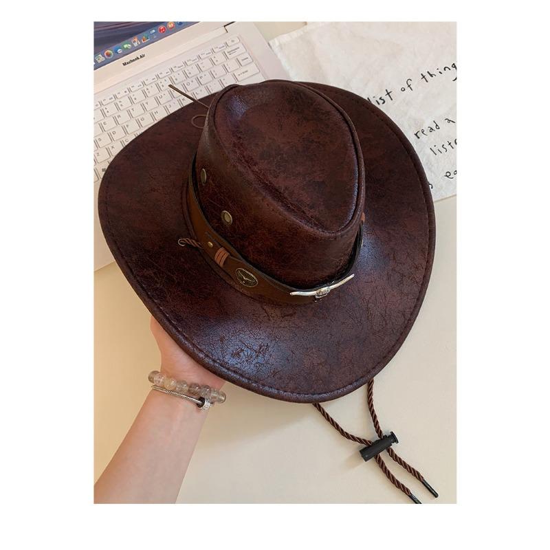 Женская винтажная ковбойская шляпа с широкими полями для улицы, защита от солнца, для путешествий