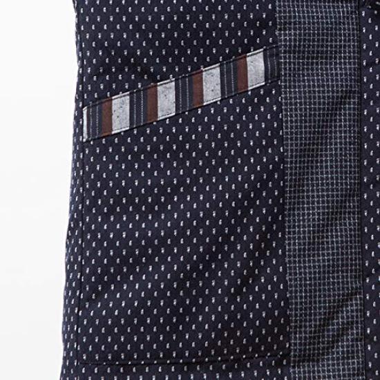 Watanosato Cotton Made In for Dobby Array One Size Fits White Array Hanten, Japan, Men, Weave, Pattern, Most,