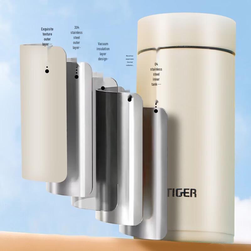 Tiger Mini Pocket Lightweight Insulated Water Bottle