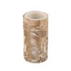 Dulton Birchwood LED Candle, Medium, Natural Warmth, Unscented, 15cm Tall, 7.5cm Diameter, XR23-0585M