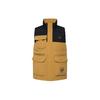 Li Ning Sports Trend Series Color Block Warm Stand Collar Down Vest Men Vests Brown AMRR027-4