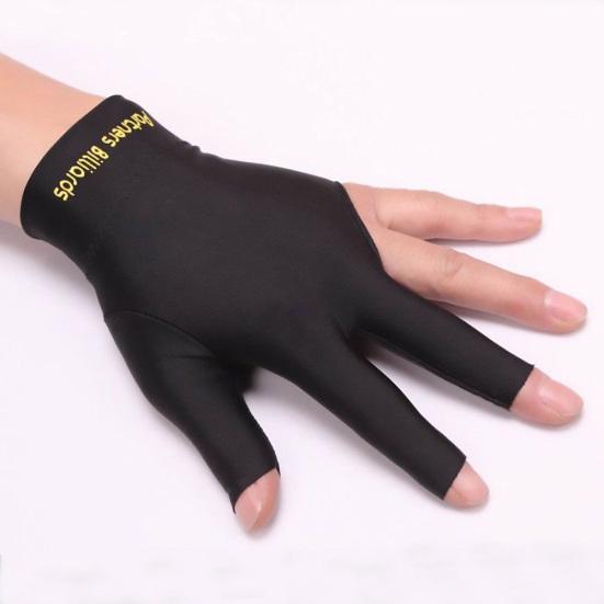 1Pc Spandex Snooker Billiard Cue Gloves Pool Left Hand Open Three Finger Glove