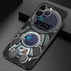 Роскошный Чехол для Телефона Астронавт Космос для iPhone 16 Pro 13 Pro 14 XR 12 Mini 15 Pro Max XS X 7 8 SE 11 13pro Cover Черный Мягкий