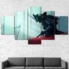 5 шт. самурай сеппуку японский воин 5 шт. холст печать плакат настенный художественный декор фотографии HD печать домашний декор без рамки 5 панелей