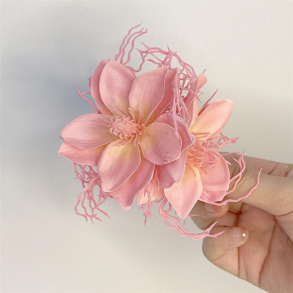 Fairy Flowers Hair Clips Sweet Barrette Hairpiece Hair Decoration Photo Props  for Women Girls