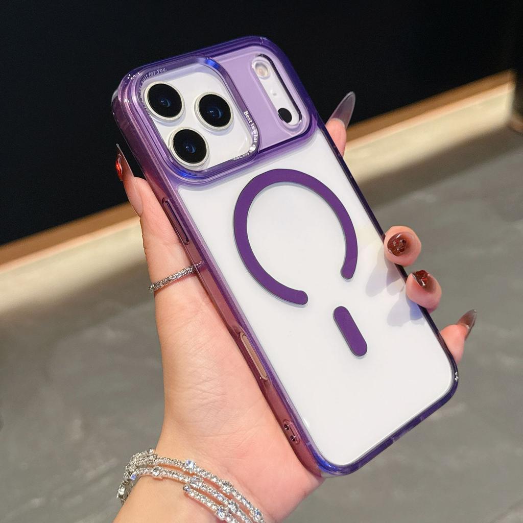 Прозрачный магнитный чехол для телефона iPhone17Air Apple 17ProMax Полная защита чехол для телефона
