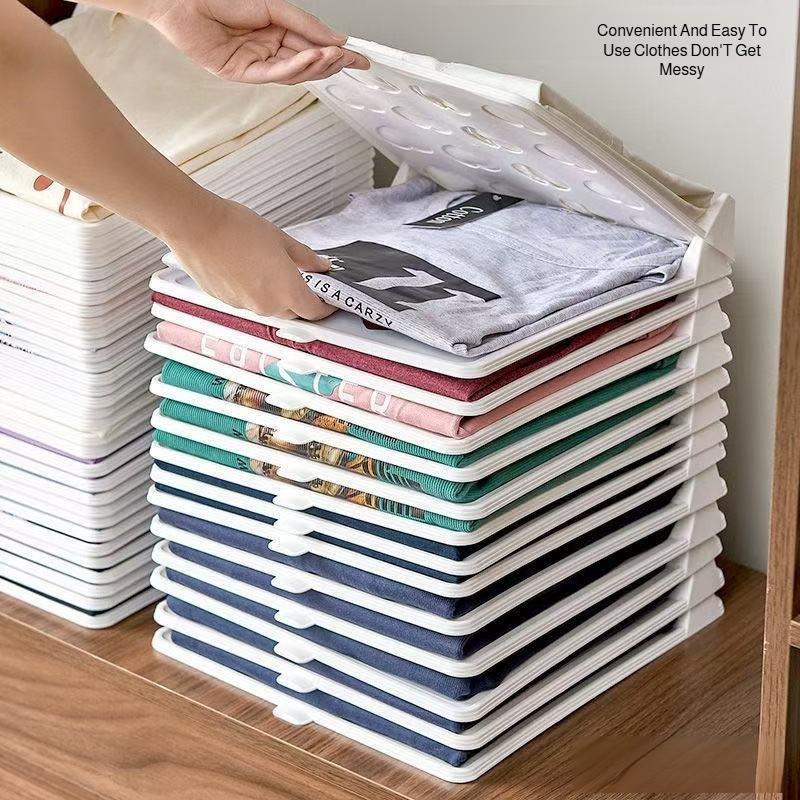 Multifunctional Portable Closet Storage Stacking Board Long Sleeve Clothes Folding Shirt Board