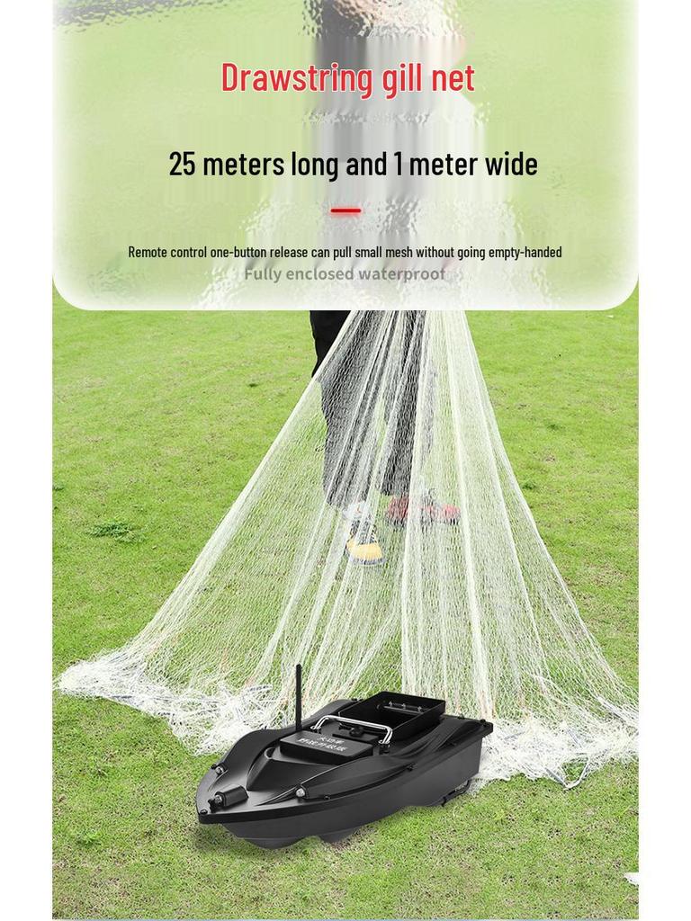 500m High-Power Wireless Intelligent Bait Boat for Fishing