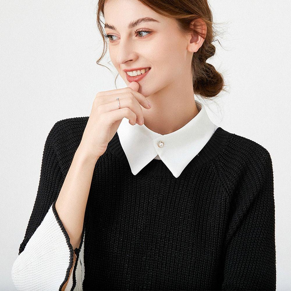 Модная классическая съемная винтажная одежда, аксессуары, блузка, рубашка с накладным воротником, лацкан с искусственным воротником