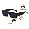 New Men Brand Shades Retro Square Sunglasses Vintage Small Rectangle Women Sun Glasses Luxury Eyeglasses Black White Eyewear