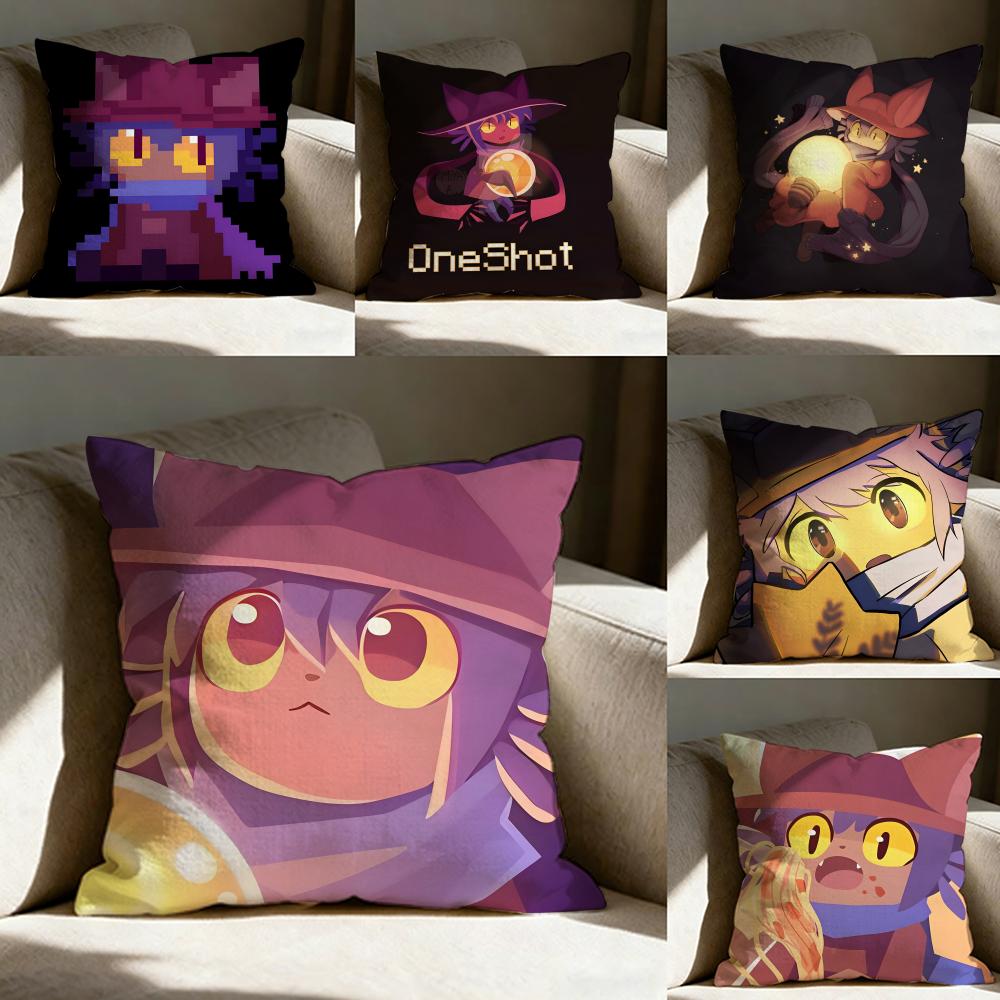 Oone Shot Game Pillow Case Pillowcase Doublesided Printed Sofa Cushion Bedroom Headboard Pillow