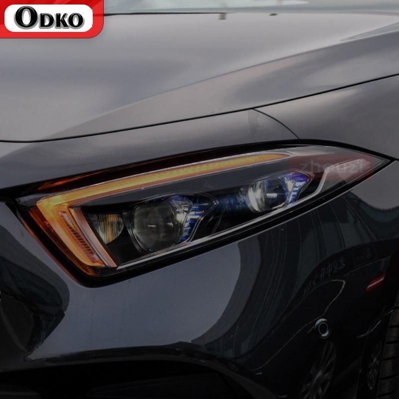 Car Headlight Protective Film Smoked Black TPU Film Sticker For Mercedes Benz W177 W176 W205 W206 C117 C118 X156 C253 W213 W218