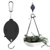 Шкив с крючком для растений, выдвижная садовая корзина, вешалка для горшков, телескопическая вешалка для кормушки для птиц, шкив из нержавеющей стали