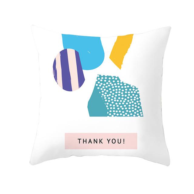 Geometric Printing Cushion Cover Creative Geometric Polyester Decorative Pillowcase Home Accessories Sofa Pillow Case Almohada