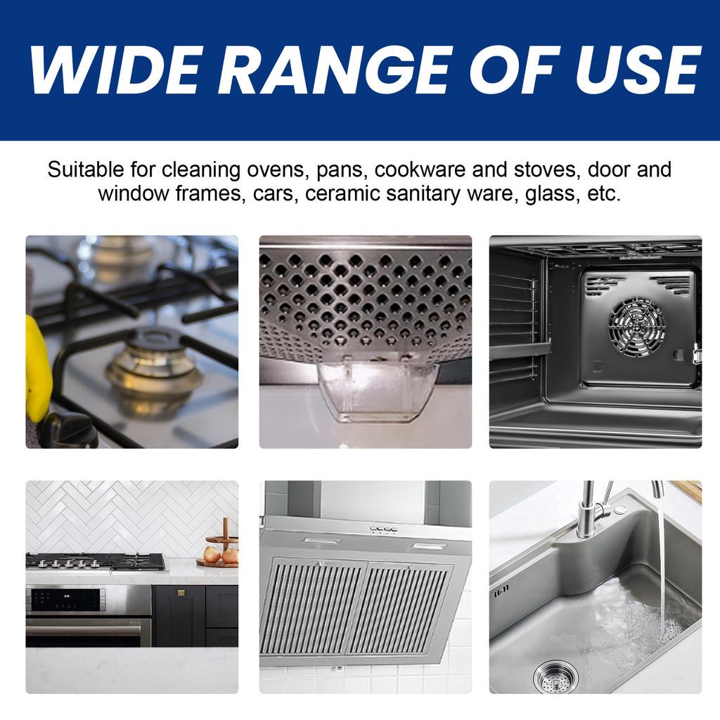 Паста для чистки нержавеющей стали Jakehoe для кухонной утвари и удаления жира, 100 г и чистящая салфетка