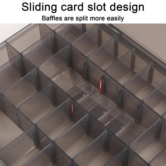 Портативная коробка для рыболовных приманок, съемная перегородка, прозрачная большая емкость, многофункциональные рыболовные приманки, крючки, аксессуары, органайзер, чехол, товары для рыбалки