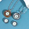 3in1 PEI Compass Pendant Necklace EDC Directional Outdoor Tool Portable for Adventure  Gear