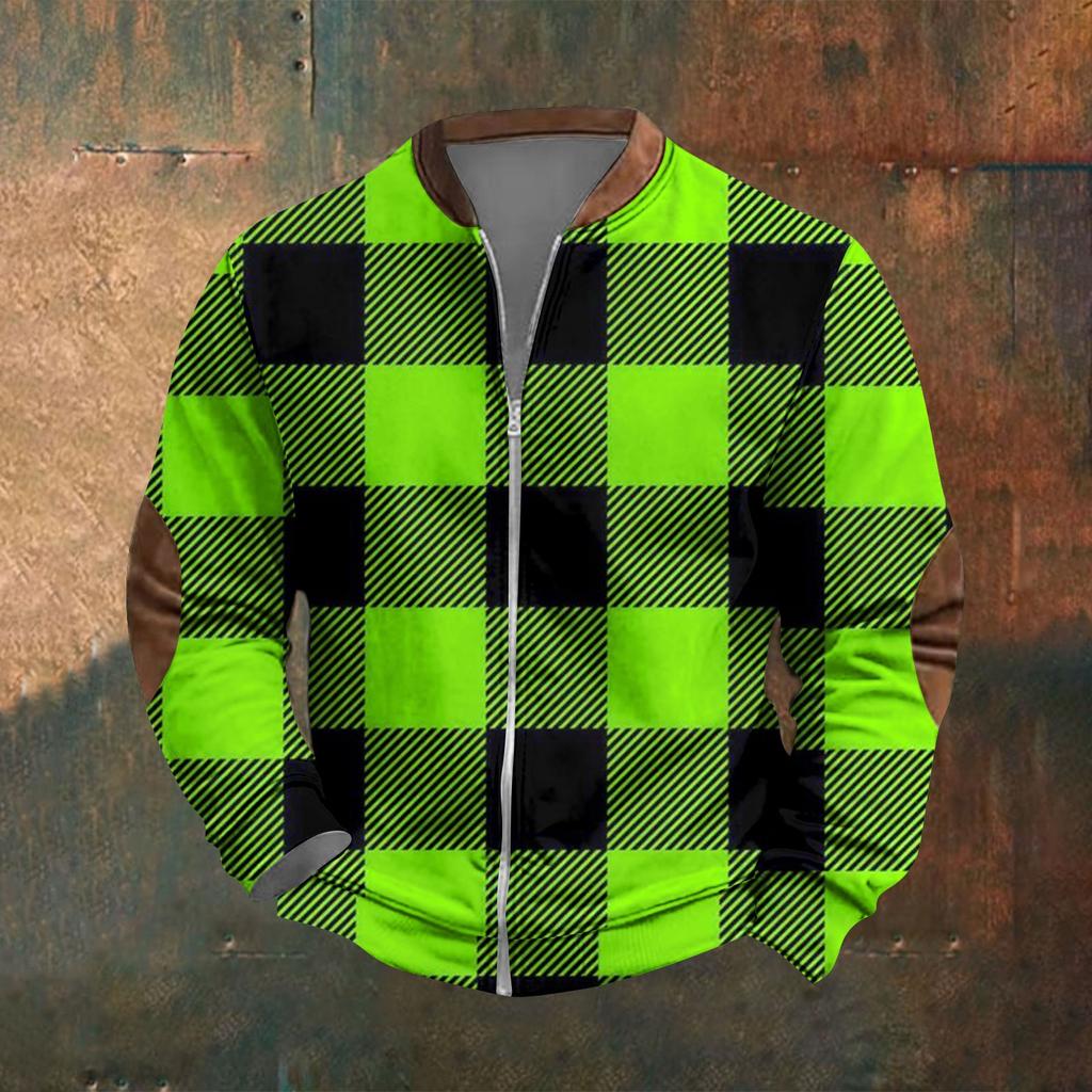 Мужская повседневная толстовка в стиле ретро с градиентным принтом