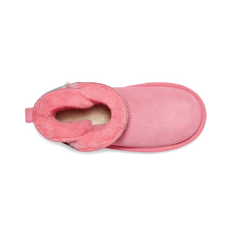 UGG Детские классические флисовые короткие зимние ботинки Bailey, розово-розовые 1125492T-PRRB
