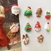 10Pcs Handmade Christmas Fridge Ornaments Cute DIY Resin Accessories  Kitchen