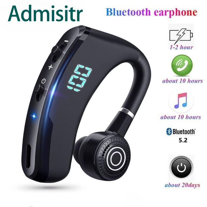 Wireless Bluetooth Headset Single-ear Electronic Display Business Car Sports Ear-mounted 5.2 Noise Reduction Bluetooth Headset