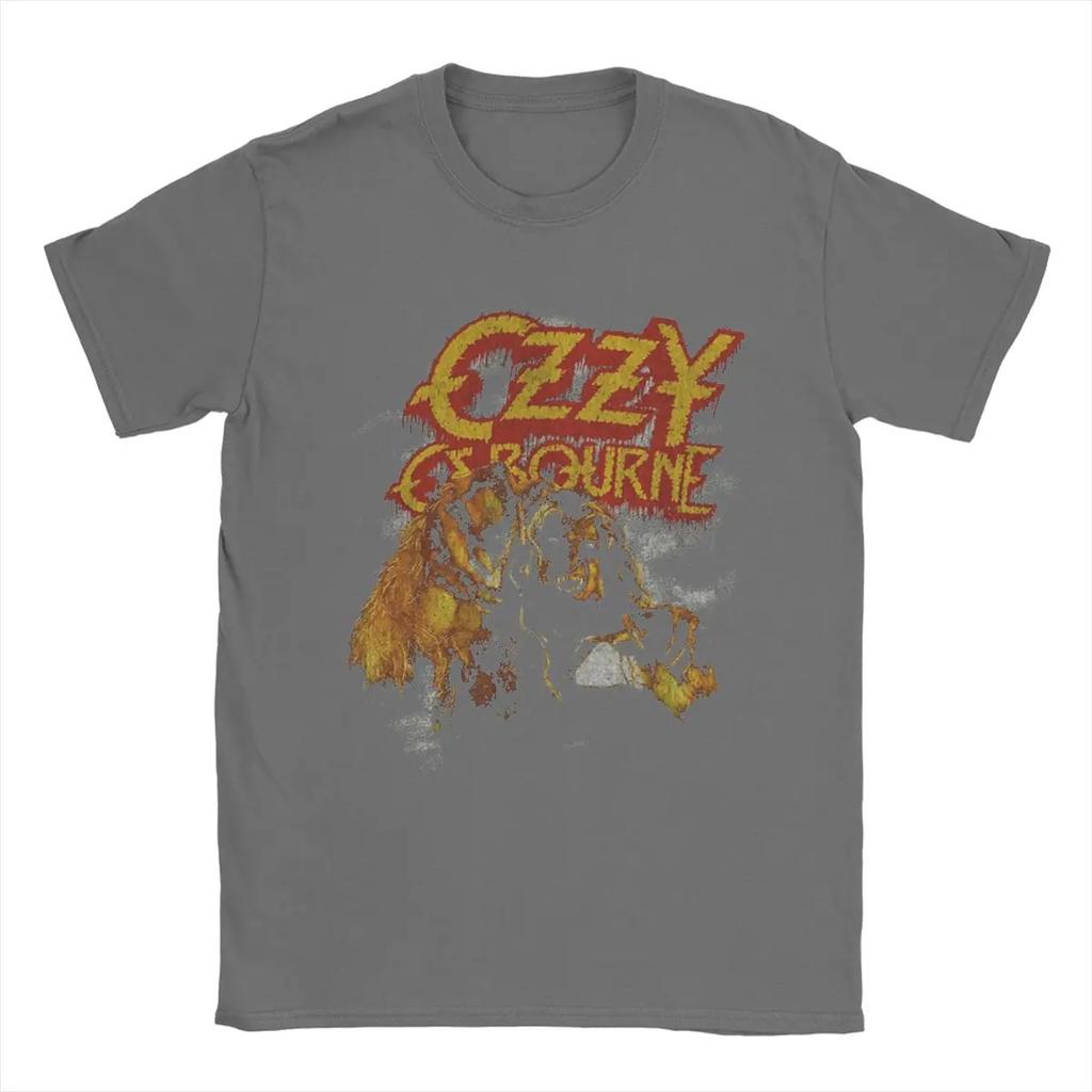 Ozzy Osbourne T-Shirt Men Casual 100% Cotton Tee Shirt O Neck Short Sleeve T Shirt Gift Idea Tops