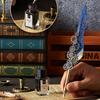 8 шт. Набор машинных перьевых ручек, Печать-штамп с сургучом и стержень, Сменные 5 перьев, Творческая перо-ручка для художника, Каллиграфии, Подписи 7004