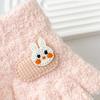 1-3Y Children Gloves Autumn Winter Warm Thicken Boys Girls Baby Riding Mittens Cute Cartoon Kid Kindergarten Five Fingers Mitten