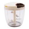 Dishwasher-safe, Reinforced 2.5x K&A Chopper, 900ml, with Washable Lid, Bunbun Chopper Super 5 BBC-24BR, Brown (Tritan).