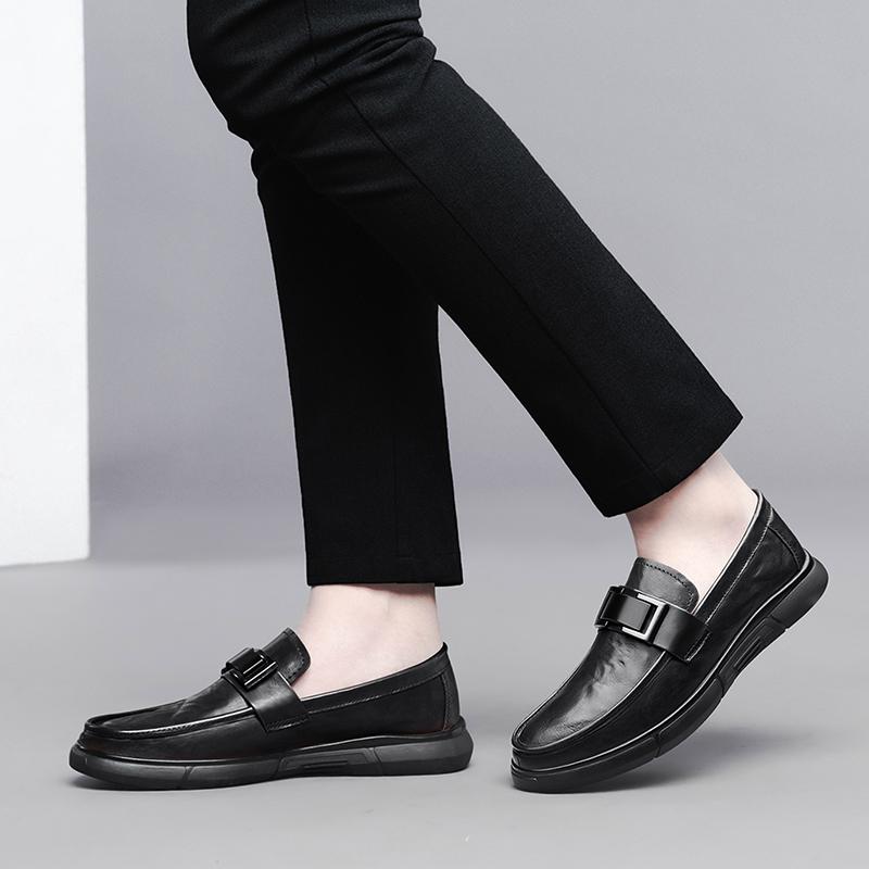 Модные мокасины из натуральной кожи, мужская обувь, высококачественная мужская деловая обувь, итальянская обувь ручной работы, слипоны, мужская повседневная обувь