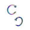 Small Stainless Steel Stud Earrings Circular For Women Lip Rings Body Piercing Nose Rings Jewelry