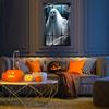 Halloween Window Cover Halloween Female Ghost Window Clings Holiday Door Poster Home Decor For Apartment Porch Outdoor Interior