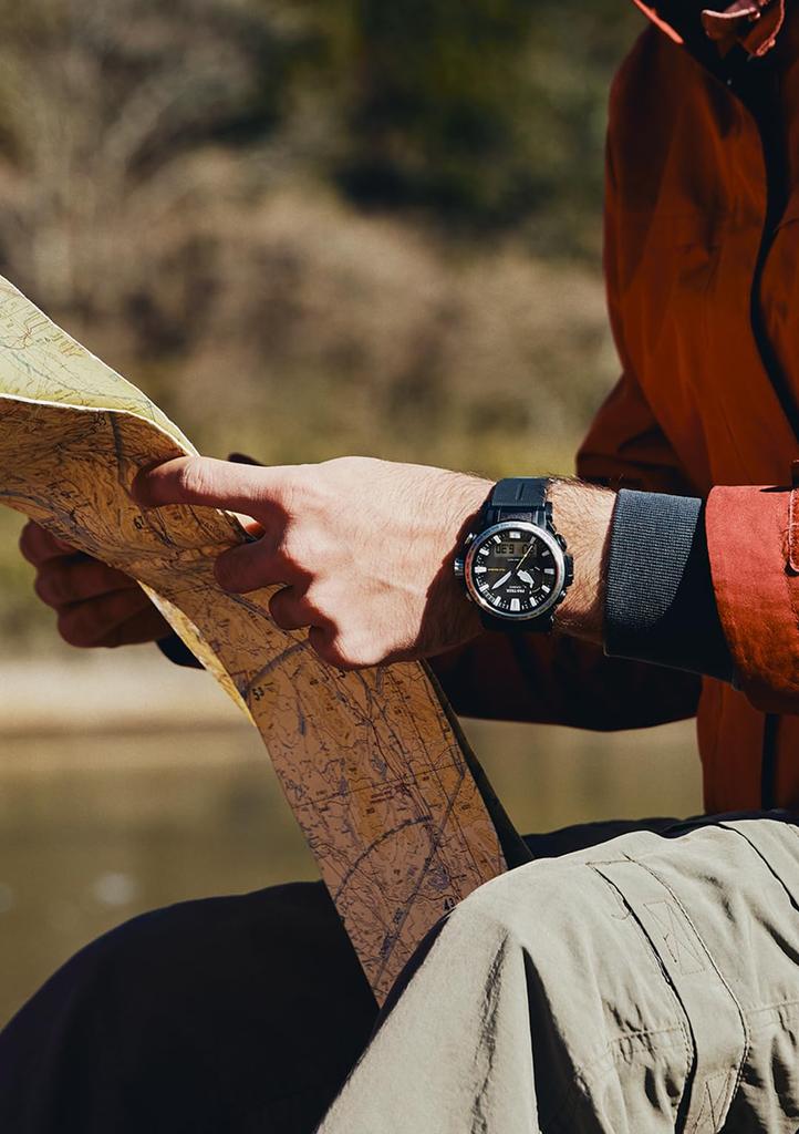 Часы Protrek Climber Line Radio Solar Biomass Plastic принимают черный цвет [Casio] [] PRW-61-1AJF мужские