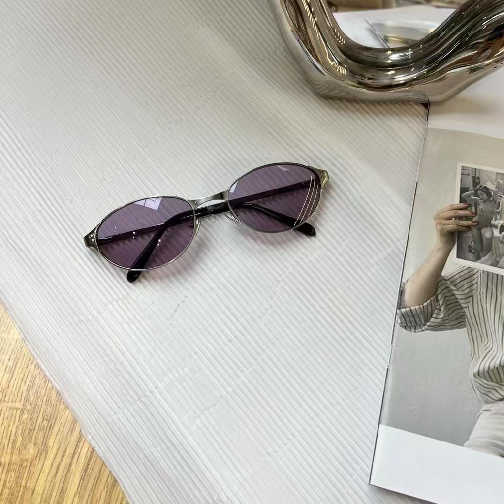 Oval Shape Woman Sunglasses Korean Style Uv400 Protection Sun Glasses Man High Quality Female Sunglass