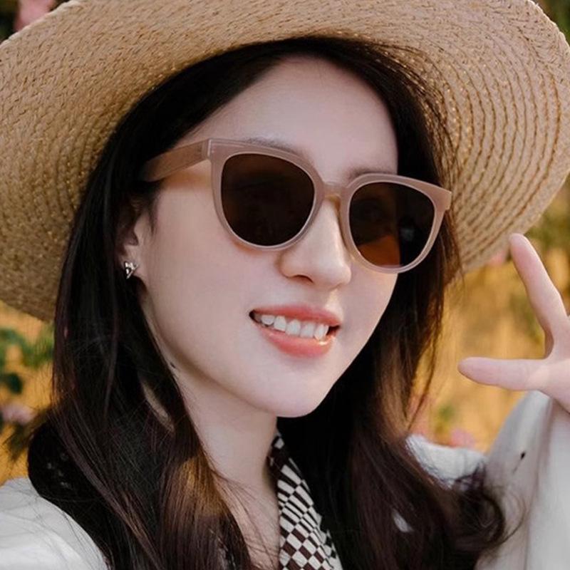 Женские ацетатные солнцезащитные очки Karin Kristen высокого класса - Молочный чайный янтарь, Защита от УФ