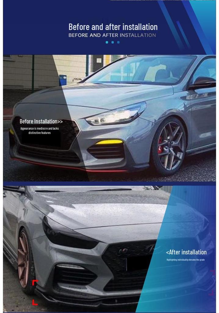 Modern Front Bumper Splitter Lip: Cross-Border Modified Parts