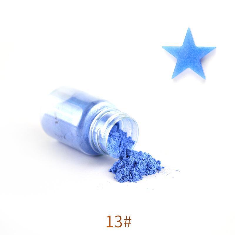 10 г жемчужной пудры с блестками и клеем для кристаллов с пигментом цвета русалки для самостоятельного изготовления.
