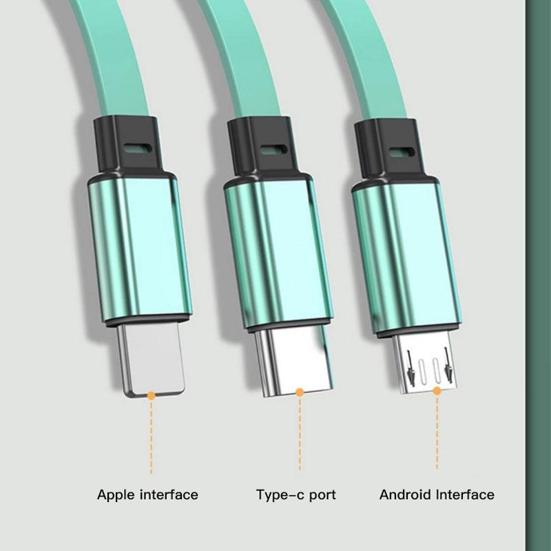 Retractable Data Cable 3 In 1 Fast Charging Accessories For Mitsubishi Lancer Mirage ASX Ralliart Jinxuan Lancer Galant Attrage