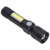LED Flashlight Rechargeable Torch LED Pocket Flashlight with COB Light Super Bright Magnetic Base