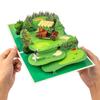 Ручная работа 3D всплывающая открытка-гольф-карточка Тематическая карточка для спортивных мероприятий Украшение для вечеринки
