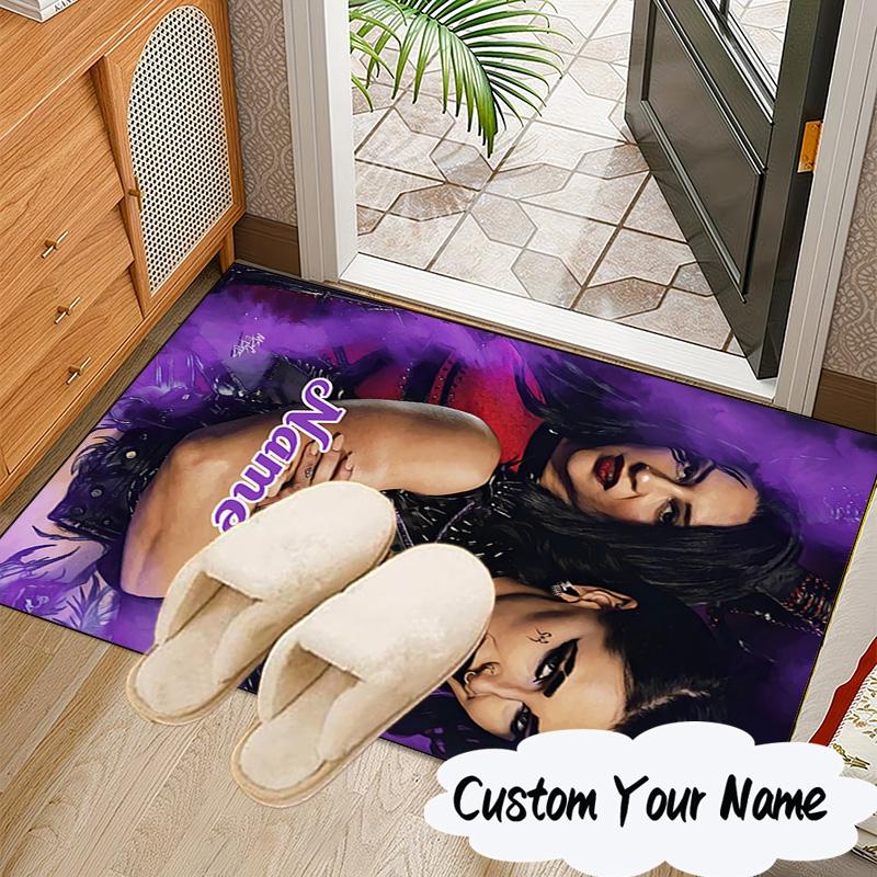 Custom Name Champion Rhea wrestling Carpet, Chair Rug,Area Rug for Office Bedroom living rooms bedroom, Doormat decor Christmas fan gifts