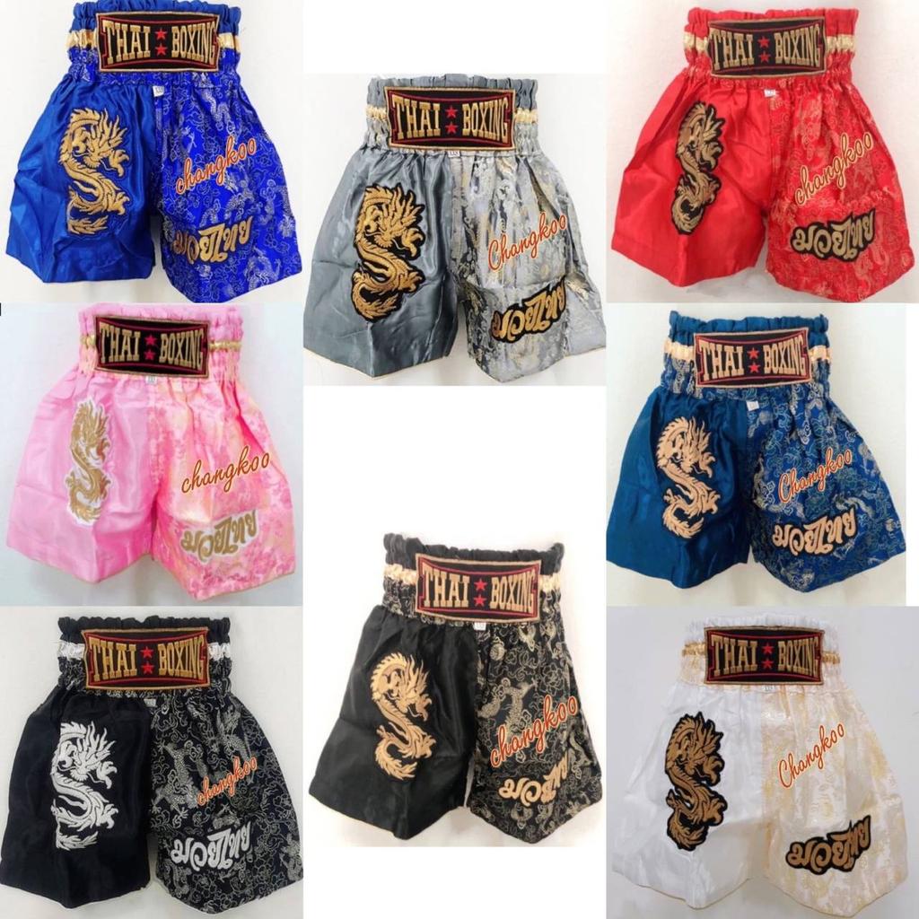 Детские шорты для бокса, Муай Тай, кикбоксинга, ММА, эластичные запястья, атласные для тренировок по боевым искусствам 3