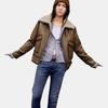 Levis FW24 Performance Warm Fleece Series Куртка из искусственной овчины с регулируемой молнией Мужская куртка Коричневый 002NB-0000