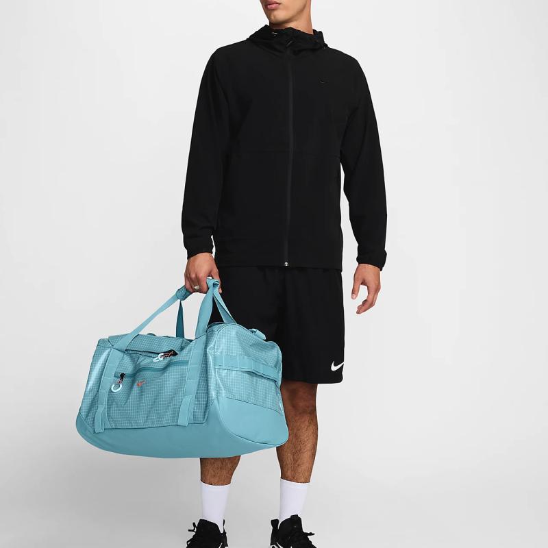 Nike Тканевая дорожная сумка обычная унисекс джинсово-синяя, зеленая и кораллово-красная повседневная DJ9680-464