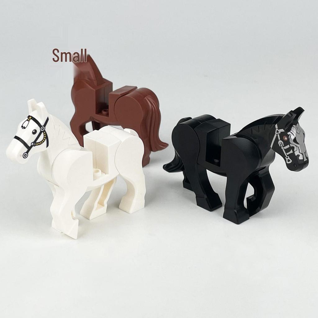 Модели маленьких животных, совместимые с LEGO: Слон, Верблюд, Боевой конь, Горилла, Жираф для Zoo Bricks