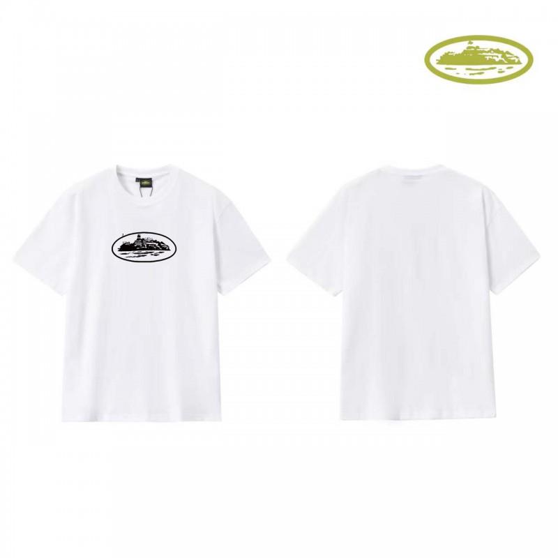 CORT Alcatraz Basic Short Sleeve T-Shirt Phantom Letter Print Couple Streetwear Teens